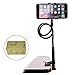 Price comparison product image Cell Phone Lazy Arm Holder Stand, IHUIXINHE Universal Phone Holder Clip Lazy Bracket Flexible Gooseneck for iPhone 7 6 6s Plus 5 5s 5c GPS PDA HTC Nokia Samsung LG Blackberry, Fit on Desktop Bed Mobile Stand for Bedroom, Office, Bathroom, Kitchen – Black