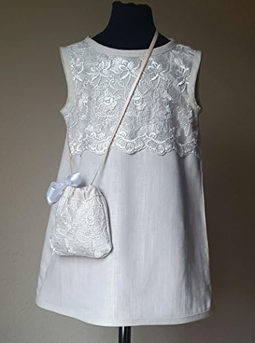Girls Linen dress 3-5 years old Special occasion, Birthday party, Wedding dress, Christening dress