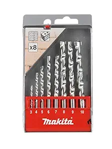 Makita D-41791 Drill Bit Set for Brick & Concrete (8 Pieces)