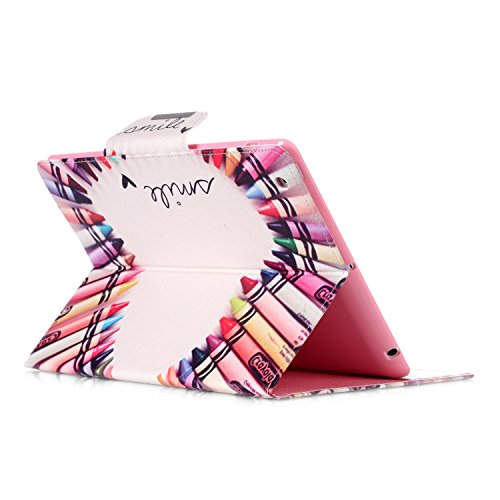 iPad 2 iPad 3 iPad 4 Hülle, iPad 2 iPad 3 iPad 4 Cover, DEENOR Colorful Classic Design PU Leather Stand schutzhülle hülle für Apple iPad 2 iPad 3 iPad 4. Color Pen - 5