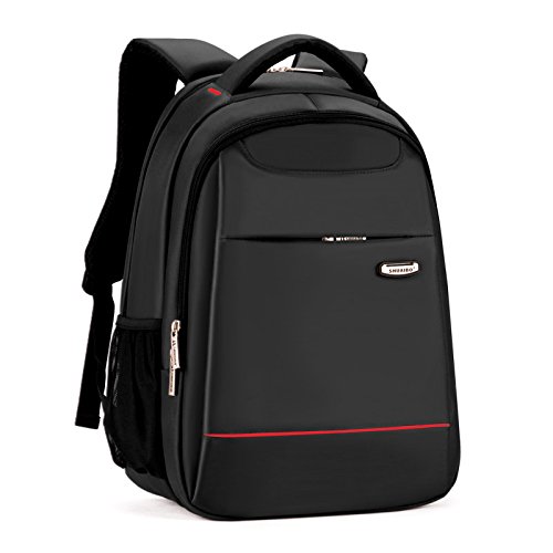 Leefrei Laptop Rucksack Notebook Rucksack Schulrucksack Unisex Rucksack (15,6 Zoll, Schwarz1) - 2