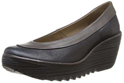 Fly London Womens Yoko Mousse Court Shoes P500335044 Navy/Ground 9 UK, 42 EU