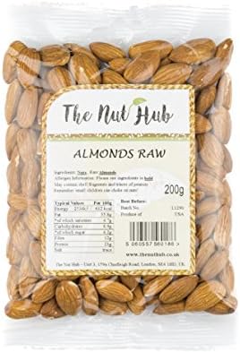 Whole Almonds Raw 100% Natural Premium Quality 100g, 200g, 500g, 1kg (1kg)
