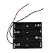 Price comparison product image Lorjoy Plastic Battery Storage Case Box Holder Cells for 4x AAA Battery With Wire Leads Cable Line