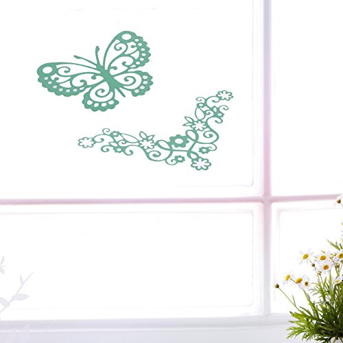 Amazingdeal365 2 PCS Schmetterling und Blumen Metall Form Schablonen Schneiden DIY Dekor Sammelalbum Karten Buchzeichen Lesezeichen als Geschenk für Freunde Geburtstag Kinder,Kindergarten Hobby Schule Handarbeit Unterricht usw. Ein tolles Geschenk! - 2