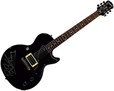 B.B. King Autographed Black Epiphone Les Paul Guitar Display Case UACC RD AFTAL