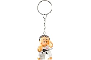 Playwell Martial Arts Karate Figurine Man Key Chain (Rings) - New