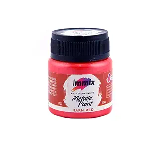 immix Acrylic Metallic Colours Barn Red 50 Ml