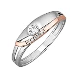 Jacques Lemans Damen Ring 375/- Gold Glänzend Zirkonia weiß 490370006