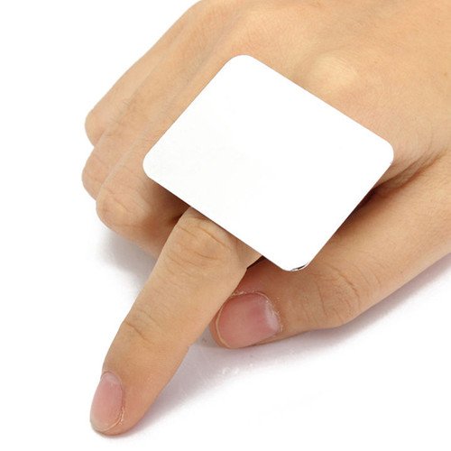 Stainless Steel Nail Art Palette Ring Manicure Mixing Acrylic Paint Palette Spatula Tool