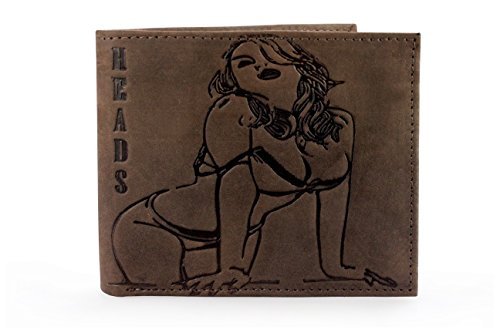 Corder London Pinup - Cartera para hombre de piel  Hombre marrón marrón oscuro Talla única