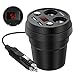 Produktbild Becherhalter KFZ-Ladegerät - Tevina Dual 2 USB Port 2 Zigarettenanzünder Tasse-KFZ-Ladegerät für iPhone 4/5/6/6S Plus Samsung Galaxy S5/S6/S7 Edge Windows Smartphones Tablets