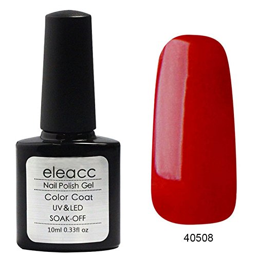 Eleacc 10ml Soak Off Uv LED Gel Nail Polish Gelpolish Nail Art Base Top Coat (40508)