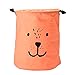 Produktbild LanLan Aufbewahrungstasche Faltbar Baumwolle Wschekorb mit Cartoon Expression, 35,6x 40,6cm Wschesammler & Wschesortierer f¨¹r Kleidung, Spielzeug, etc, baumwolle, rot, 1 Stpck