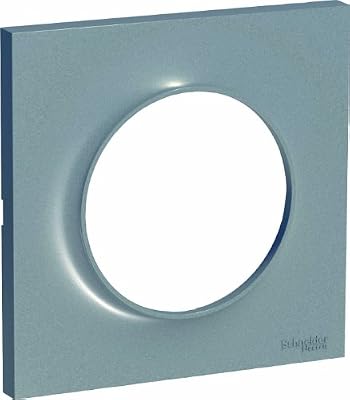 Schneider Electric Plaque simple Odace, SCHNEIDER ELECTRIC aluminium mat