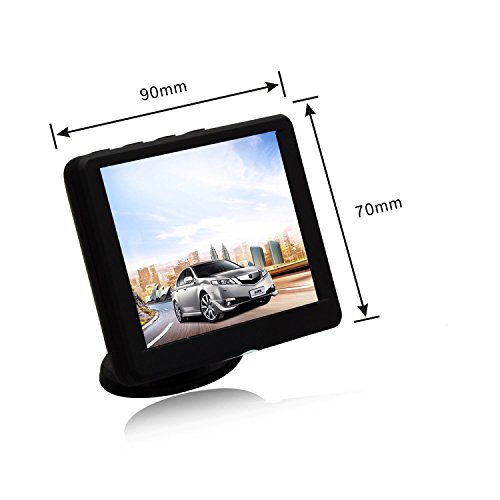 AUTO-VOX Car Wireless Rear View Camera Monitor Kit - 3.5 Inch LCD Reversing Monitor 2.4G Wireless with 165 Degree Wide Angle License Plate Backup Camera