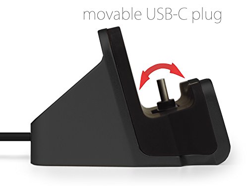 MyGadget Dockingstation Ladestation [USB C] fÃ¼r Android Smartphones - Halterung Dock fÃ¼r z.B. Samsung Galaxy S8, A3, A5 (2017) Huawei P9, P10 - Schwarz