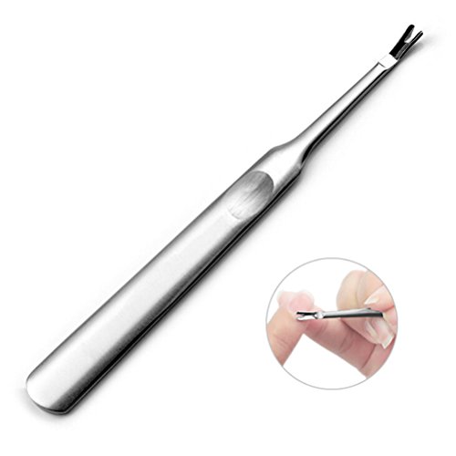 Stainless steel Cuticle Pusher Trimmer Remover Pedicure Manicure Nail Art Tool by Shoolo