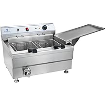 Royal Catering - RCBG-30-2-B-STH - Gran freidora eléctrica