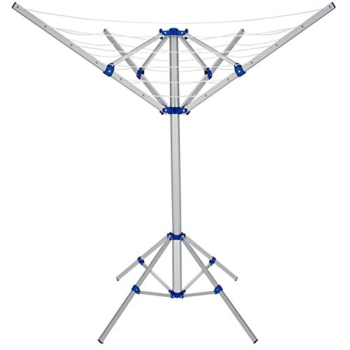 Wäschespinne mit Füßen / Ständer für Balkon oder Camping aus Aluminium