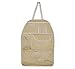 Pechon Beige High quality Waterproof fabric Car Auto Vehicle Seat Side Back Storage Pocket Backseat Hanging Storage Bags Organizer litter Bag Pouch,Multi-function car back bag
