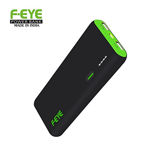 F-EYE 13000 mAh Power Bank Dual USB Port, Micro Cable (Black/Green) RS.1199 (83.00% Off) - Amazon F-EYE 13000 mAh Power Bank Dual USB Port, Micro Cable (Black/Green) RS.1199 (83.00% Off) - Amazon