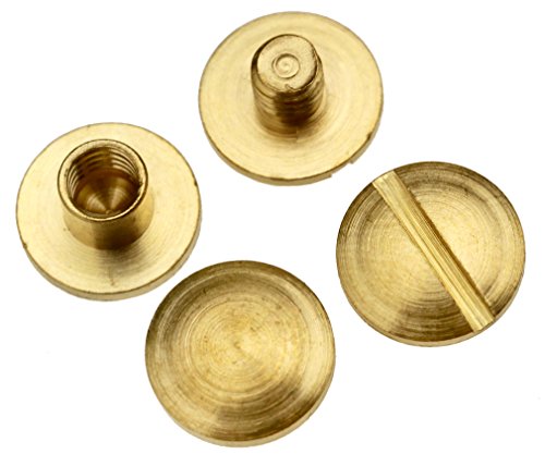 10Paar 4×4.5mm Gürtelschrauben Buchschrauben Buch Gürtel Schrauben - 5