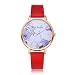 Produktbild Lazzgirl Luxuxmode-Leder-Band-analoge Quarz-runde Armbanduhr-Uhren(Mehrfarbig,One Size)