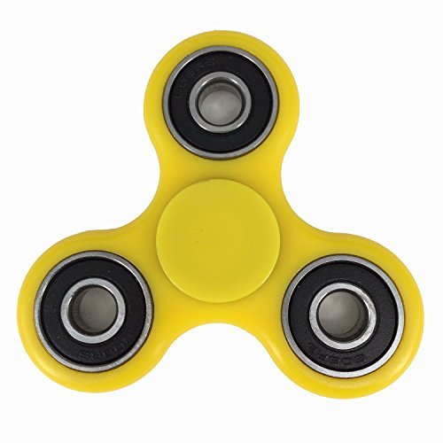 Tri Fidget Spinner Hand Toy Ultra Durable Stress Reducer High Speed Can Continue To Spin For 1-3 Minutes Perfect For ADD / ADHD / Anxiety / Autism And Stress Relief Adult Children,Office Desk Gadget Yellow Tri Fidget Spinner Hand Toy Ultra Durable Stress Reducer High Speed Can Continue To Spin For 1-3 Minutes Perfect For ADD / ADHD / Anxiety / Autism And Stress Relief Adult Children,Office Desk Gadget Yellow