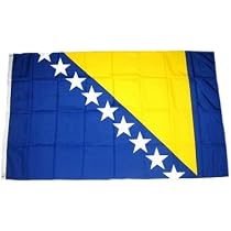 Buddel-Bini Flagge Bosnien-Herzegowina (alt) – 90x150 Cm, Wetterfest, Mit Metallösen, Für Innen & Außen
