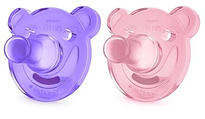 Philips Avent - SCF194/02 - Lot de 2 sucettes Soothie (0-3m), modèle fille
