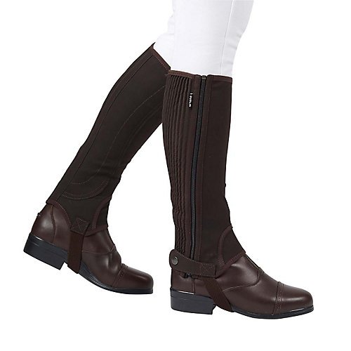 Dublin-Adults-Easy-Care-Half-Chaps-II-Brown-Med