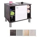 waschtisch unterschrank 【 BESCHREIBUNG 】🔸 Maße Mini Waschbecken-Unterschrank aufgebaut 60 cm breit | 54 cm hoch | 32 cm tief 🔸 Siphon-Aussparung 10x25 cm 🔸 Mit Rückwand & 1 Tür 🔸 2 Einlegeböden pro Seite