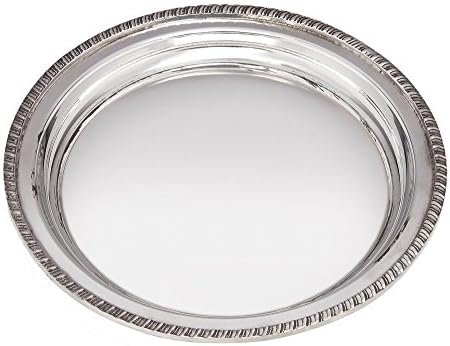 Small Gadroon Rim Pewter Tray