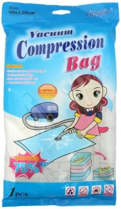 3x Vacuum Compression Storage Bags No Moisture, Dust, Mildew or Moths 90cm x 120cm