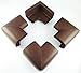 4 x AKORD® BABY SAFETY CORNER PROTECTION - DARK BROWN / MAHOGANY DESK TABLE COVER PROTECTOR - SAFE FOR CHILD