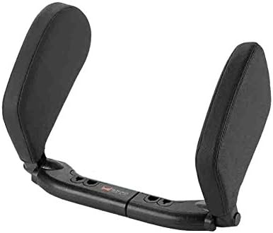 XIAOYA Car Seat Headrest Leather Material Adjustable Car Neck Pillows Relieve Fatigue Long-Distance Travel Car Sleeping Four Seasons Kids, Children(Car SUV),Black