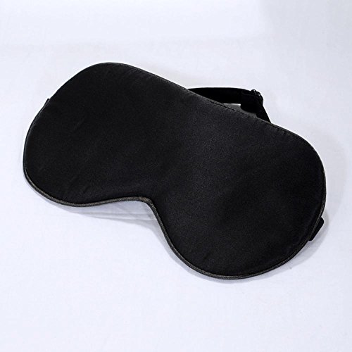 Kaxima Antifaz para Dormir Almuerzo Descanso Seda sombreado Gafas de Viaje al Aire Libre Doble Seda Parche