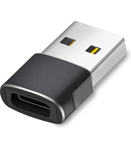 YISH Adaptateur USB-C Vers USB-A - Lot De 3 | Charge Rapide 100W | Transfert 480Mbps | Compact - 3