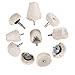 Produktbild FIXKIT Polierscheibe Polieraufsatz für Bohrmaschine Felgen 5/10 PCs Polier Wheel Polierkegel Akkuschrauber Auto Polishing Buffing Pad aus Baumwollsamt für Manifold, Aluminium, Edelstahl, Chrom Schmuck (10Stk)