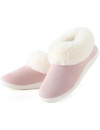 Kevin Señoras Zapatillas Invierno Fondo grueso Además de Cashmere Interior Antideslizante Zapatos de lana , Bare powder , 35-36