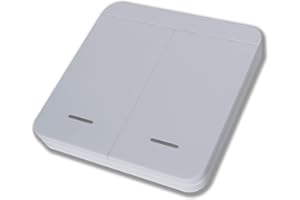 Schartec Bouton Intérieur Sans Fil pour Motorisation de Porte de Garage Move 433 MHz - Bouton Mural (2 Canaux)