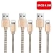 Produktbild Zeuste 3*1.5M Phone Ladekabel USB Kabel für Phone X/XR/Max 8/8 Plus 7/7 Plus 6 Plus/6 /5/5S/6s Pad Mini/Air/Pro Pod 5/ Pod7(Gold)