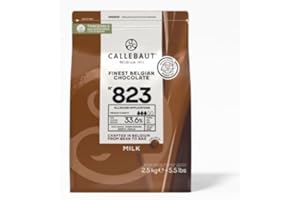 Callebaut - 823-33.6% Milk Chocolate Callets - 2.5kg - (Sold by Parkers Foodservice) (Pack of 1, 2500, gram)