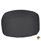 Pouf suave y ligero para interior cilíndrico, hecho totalmente a mano y la cubierta completamente extraíble.
