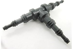 Autobahn88 Nylon Vacuum Hose Joiner - 3-Way T-Piece Reducer 3-Step-Diameter, OD=3-6 - 9mm (0.12" - 0.24" - 0.36") (Pack of 4)