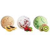Tropical Paradise Coco Bath Bombs pack of 3 .Strawberry , Kiwi Fruit & Papaya Bath Bomb