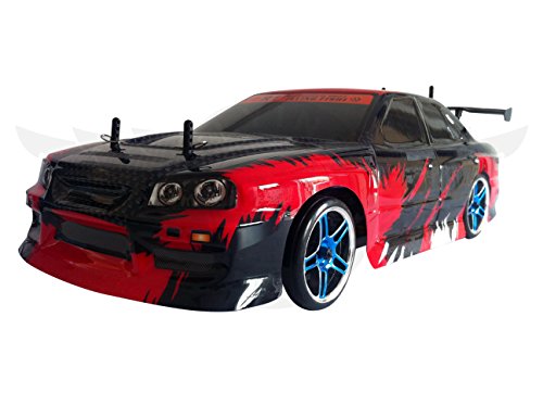Flying Gadgets Remote Control (RC) Momentum Driving Electric Drift Car - Red & Black