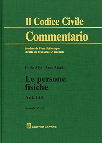 Preisvergleich Produktbild Le persone fisiche. Artt. 1-10