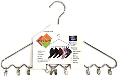 DR. ORGANIZERBlack Steel Sport Cap and Hat Organizing Hanger, USA Patented, Alloy, Chrome, 1 Piece